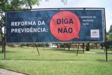 Campanha Reforma da Previdencia: Diga Nao - Panfletagem 